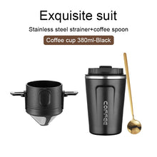 304 Stainless Steel Portable Coffee Filter Drip Coffee Tea Holder Reusable Mug Coffee Dripper Tea Cup Set Coffee Pot Coffeeware - kadopascher