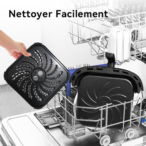 Air fryer avec vitre transparente - Grande capacité 8.5L Marque KotiCidsin (Produit avec avis certifiés 5 étoiles)
8.5L Oil-Free Air Fryer, 2000W Air Fryer with Transparent Window and Built-in Lighting, LED Touch Screen - kadopascher