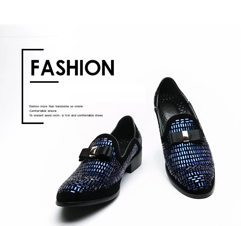 Mocassins Strass Homme – Chaussures Habillées Slip-On | Mariage & Soirée - kadopascher