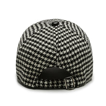 Casquette luxe chic collection 2025 / 2025 Black Brown Houndstooth Baseball Caps For Men Women Retro British Style