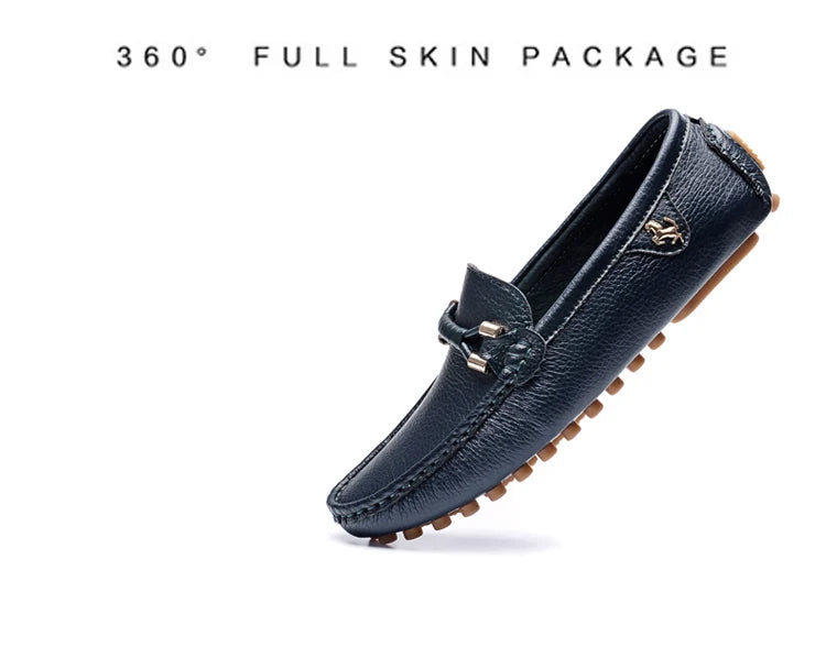 Mocassins Homme Sans Lacets – Chaussures Plates Respirantes & Confortables | Tailles 37-48 | Blanc, Noir, Bleu, Marron - kadopascher