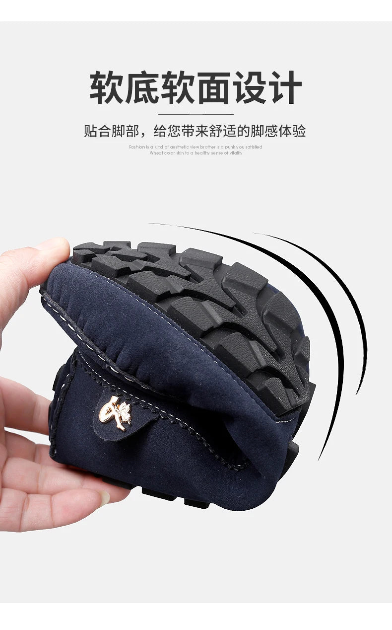 Chaussures Bateau Homme Style Britannique - Mocassins Slip-On Casual