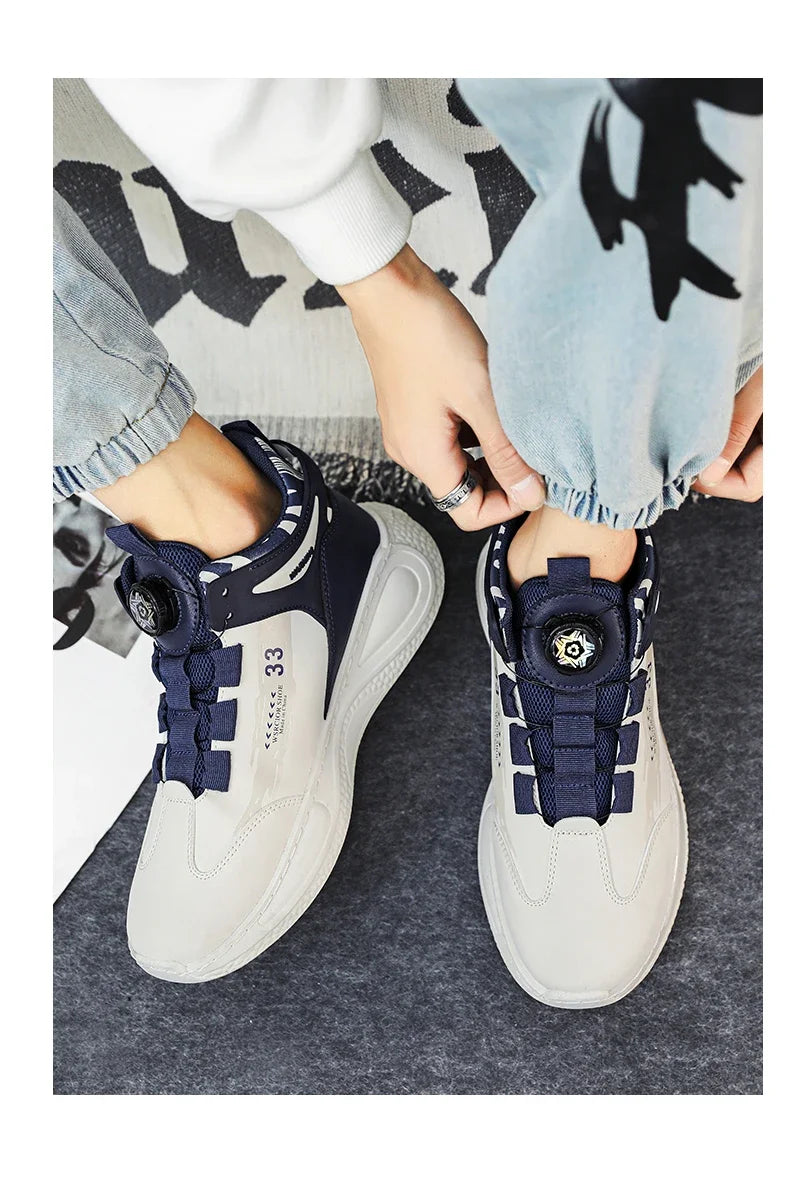 Baskets Homme Boucle Rotative - Sneakers Outdoor Antidérapantes Durables