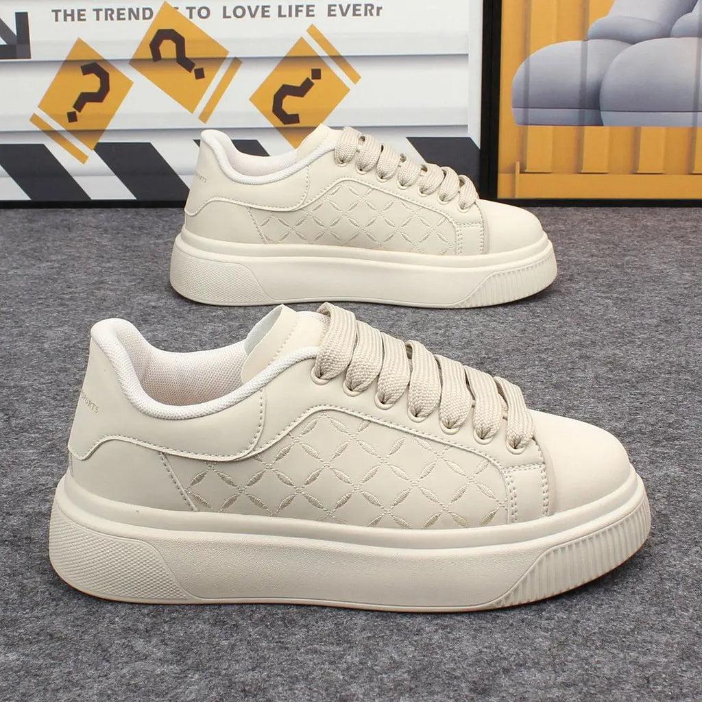Chaussures Plateforme Homme Automne 2025 – Sport Casual Confortables | Cuir PU EU 38-48 - kadopascher