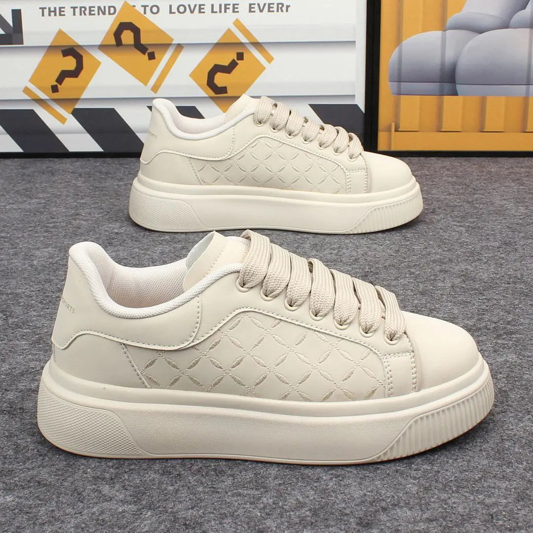 Chaussures Plateforme Homme Automne 2025 – Sport Casual Confortables | Cuir PU EU 38-48 - kadopascher