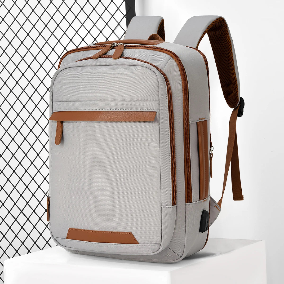 Sac à Dos USB Rechargeable Waterproof – Nylon Premium, Grande Capacité, Unisexe - kadopascher