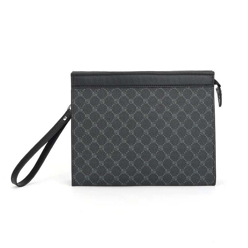 Pochette Enveloppe Homme Cuir – Clutch Business Designer avec Poignée | Porte-Monnaie & Téléphone - kadopascher