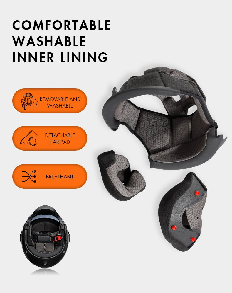 Casque Moto Modulable CYRIL OP12A – Homologué DOT/ECE Double Visière