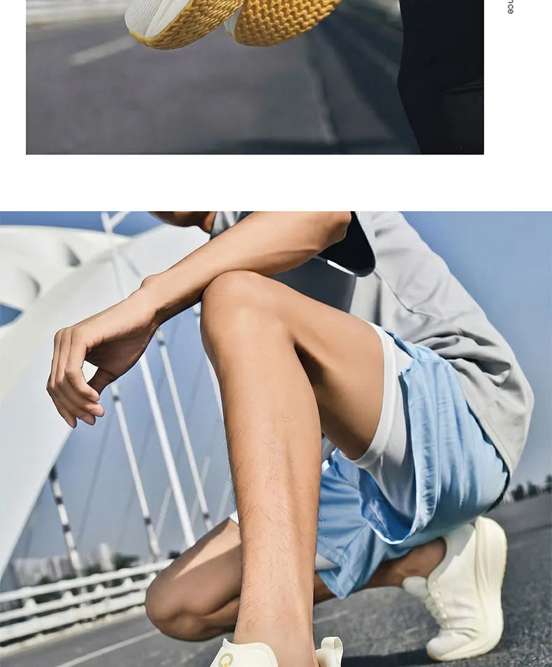 Chaussures Running Homme Respirantes – Mesh, Amorti EVA, Antidérapantes