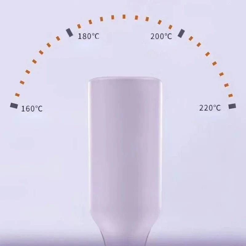 Rizador profesional de 32 mm - Rizador de rollo de huevo con 4 ajustes de temperatura