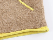 Cardigan stylé hiver pour femme / Cozy Women Elegant Blocking Knitted Cropped Cardigan Lapel Full Sleeves Zipper Pockets Loose Sweaters Lady Winter Daily Wears