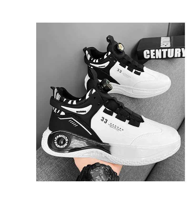 Baskets Homme Boucle Rotative - Sneakers Outdoor Antidérapantes Durables