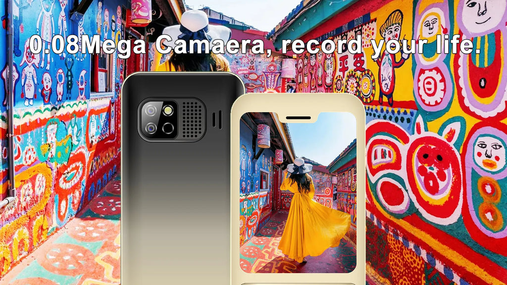 Mini téléphone portable fonctionnel avec entrée sim / MKTEL OYE 3 Feature Phone 1.77inch Display 1800mAh Dual SIM Dual Standby MP3 MP4 FM Radio with Strong Torch Senior Phone - kadopascher