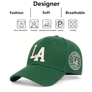 Casquette LA 2025 / Unisex LA Letter Embroidery Snapback Baseball Caps Spring and Autumn Outdoor Adjustable Casual Hats Sunscreen Hat