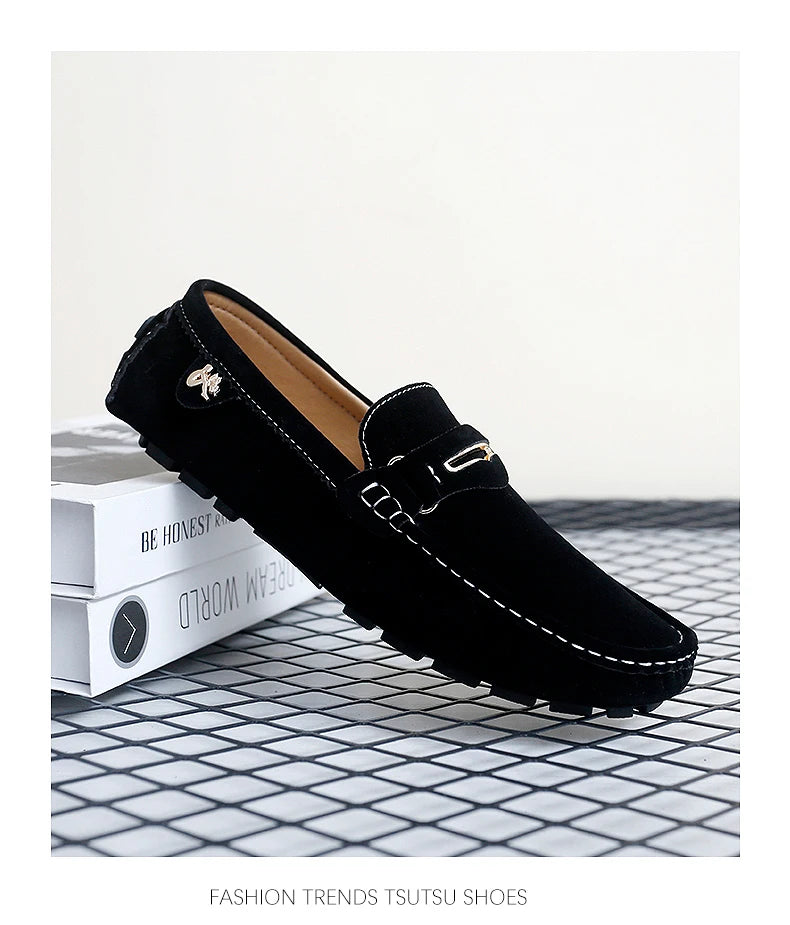 Chaussures Bateau Homme Style Britannique - Mocassins Slip-On Casual