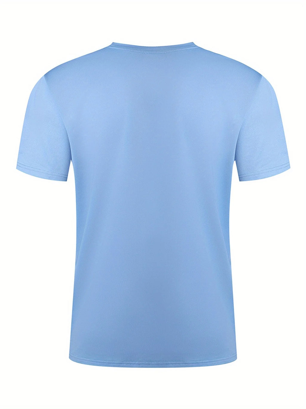 T-shirt homme collection 2025 chic et élégant 
Summer 100 Cotton Fashionable Casual Loose Large Geometric Bear Pattern Printed Sports Round Neck Short Sleeve T-shirt Top - kadopascher