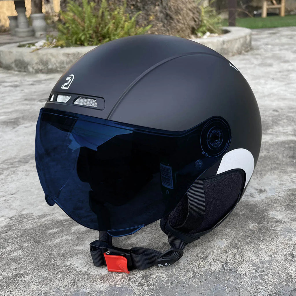 Casque Vélo PEMILA V-08T avec Lunettes HD Intégrées – Protection 4 Saisons | MTB Route E-Bike - kadopascher
