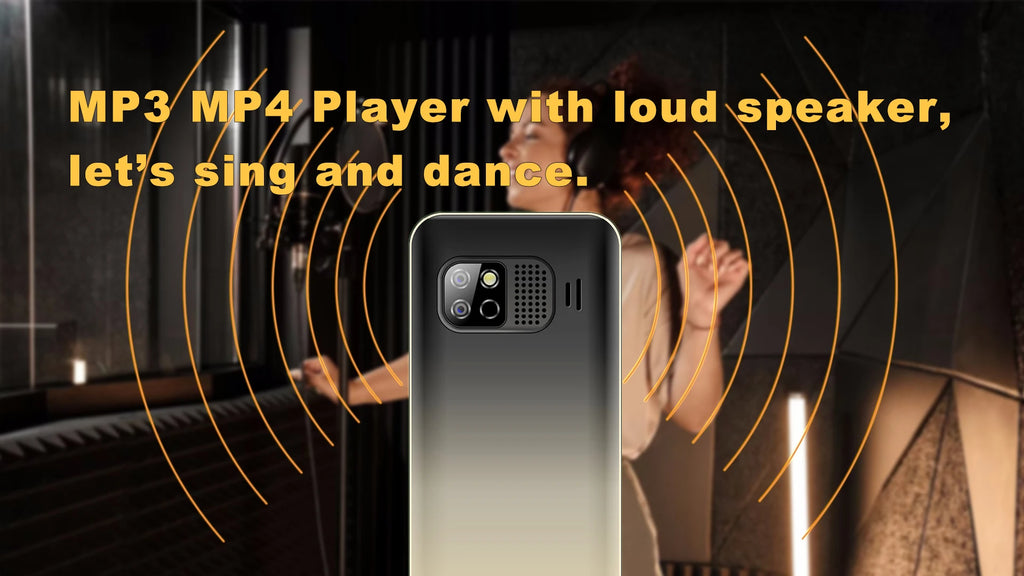 Mini téléphone portable fonctionnel avec entrée sim / MKTEL OYE 3 Feature Phone 1.77inch Display 1800mAh Dual SIM Dual Standby MP3 MP4 FM Radio with Strong Torch Senior Phone - kadopascher