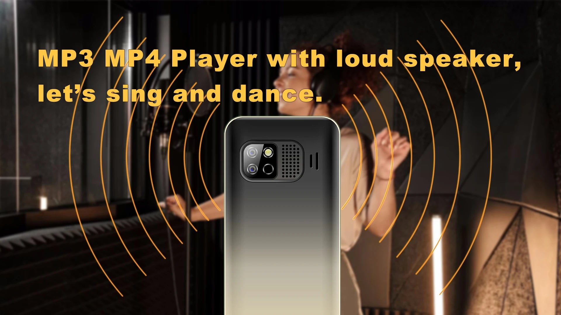 Mini téléphone portable fonctionnel avec entrée sim / MKTEL OYE 3 Feature Phone 1.77inch Display 1800mAh Dual SIM Dual Standby MP3 MP4 FM Radio with Strong Torch Senior Phone - kadopascher