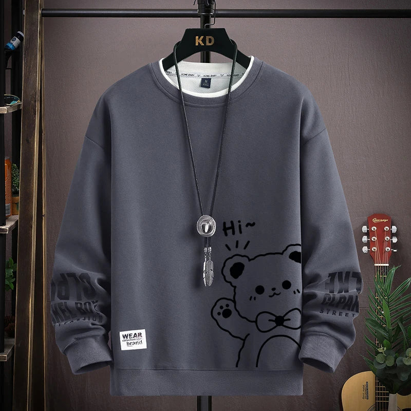 Sudadera Harajuku con tigre japonés para hombre