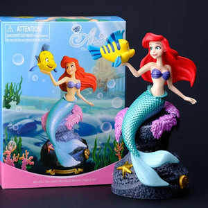 Disney Princess Ariel Anime Little Mermaid Action Figure Toys Ariel Pvc Collection Room Car Cake Decoration Gift for Kids Girls - kadopascher