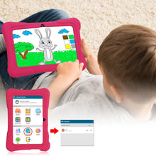 Tablette éducative pour enfant / Logiciel enfant installé / Plusieurs programmes 4-11 ans / PRITOM 7 Inch Kids Tablet Quad Core Android 10 32GB WiFi Bluetooth Educational Software Installed - kadopascher