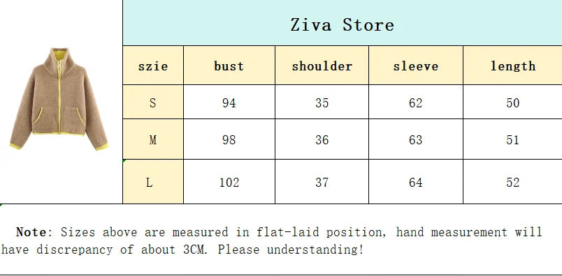 Women's Knitted Winter Zip-Up Cardigan - Cozy, Elegant, Loose Fit with Pockets