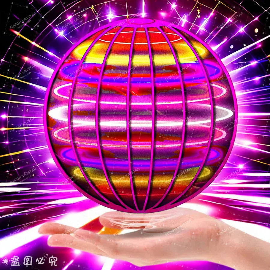 LED Boomerang Flying Ball - Interactive Indoor and Outdoor Drone 