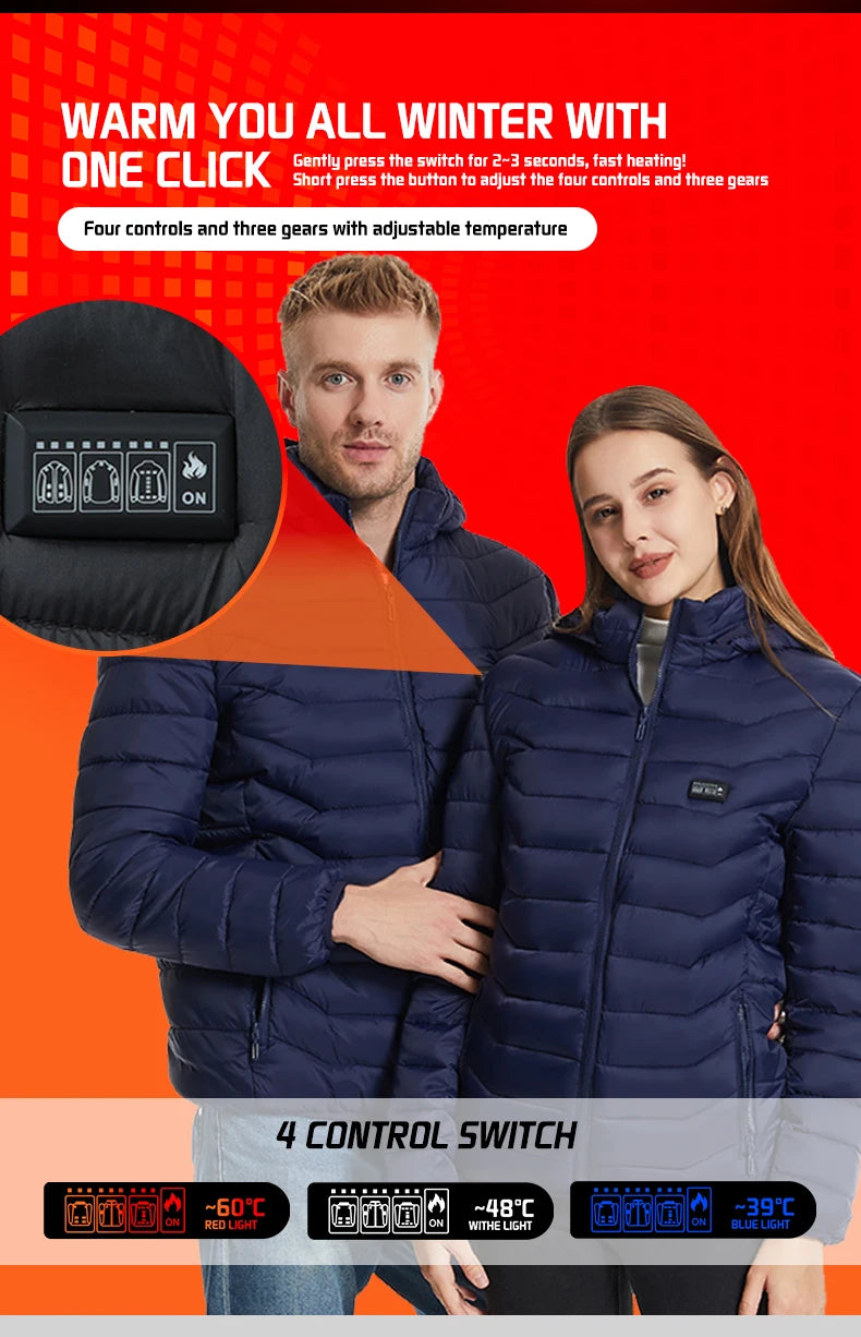 Chaqueta térmica de invierno TODWARM 21 Zone USB para hombre y mujer