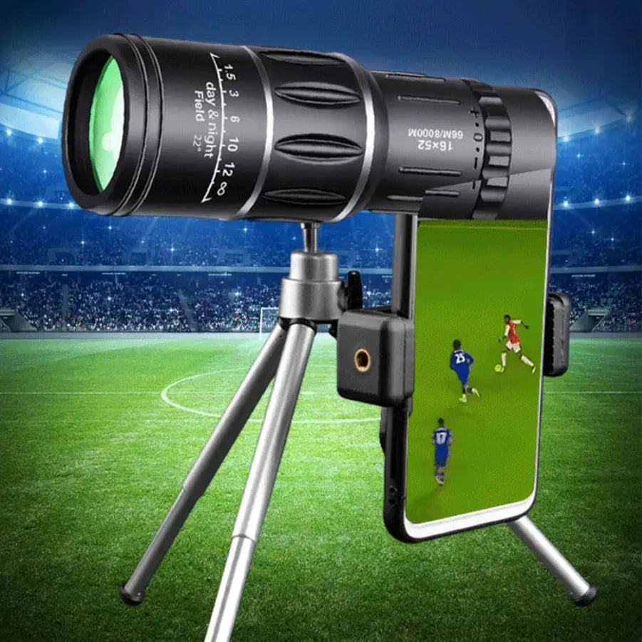 Monoculaire Télescope 16x52 Haute Puissance Double Mise au Point BAK4 - kadopascher