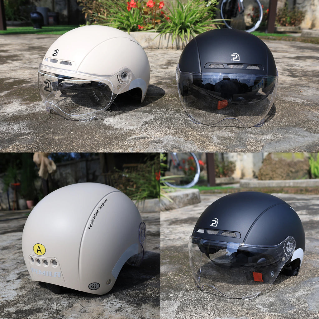 Casque Vélo PEMILA V-08T avec Lunettes HD Intégrées – Protection 4 Saisons | MTB Route E-Bike - kadopascher