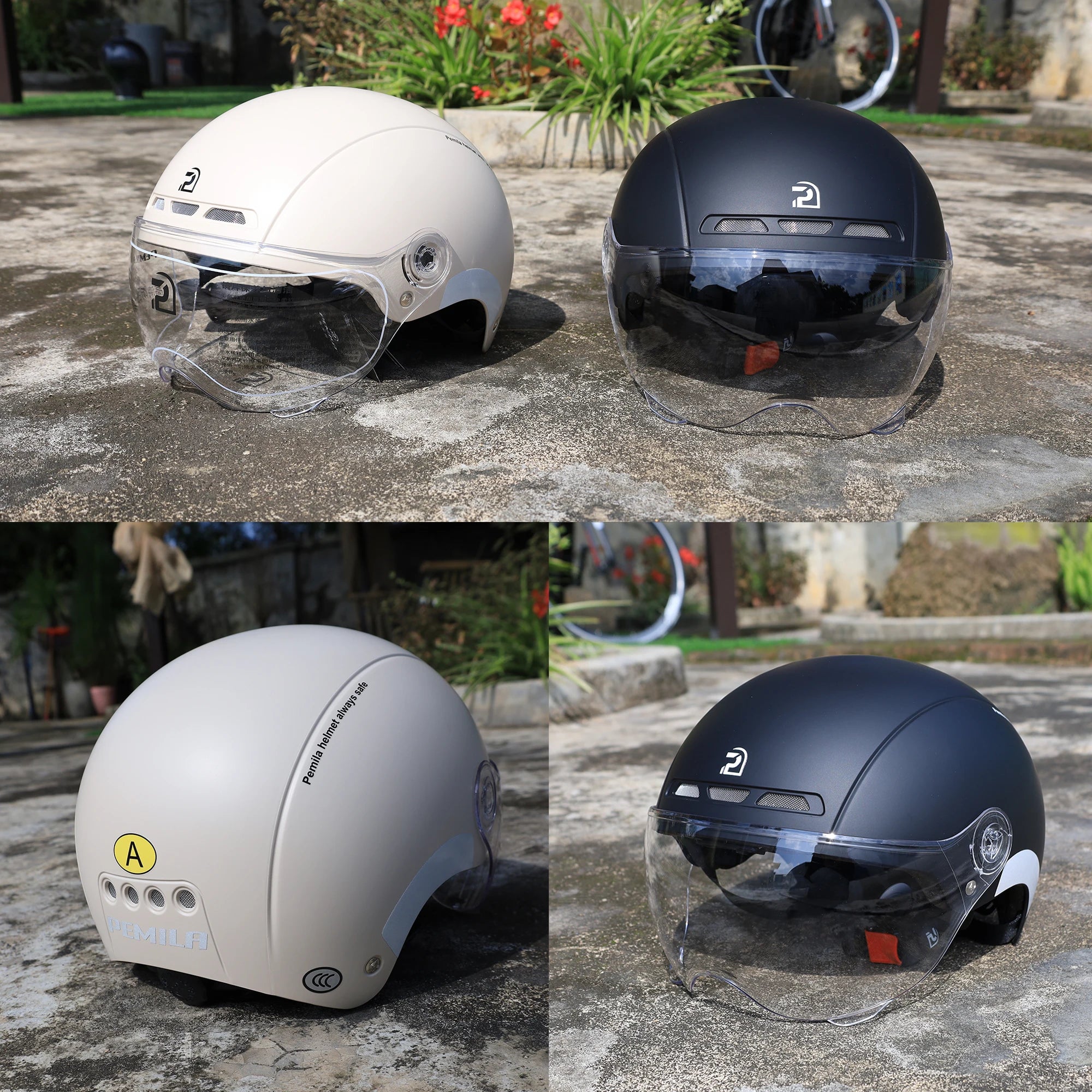 Casque Vélo PEMILA V-08T avec Lunettes HD Intégrées – Protection 4 Saisons | MTB Route E-Bike - kadopascher