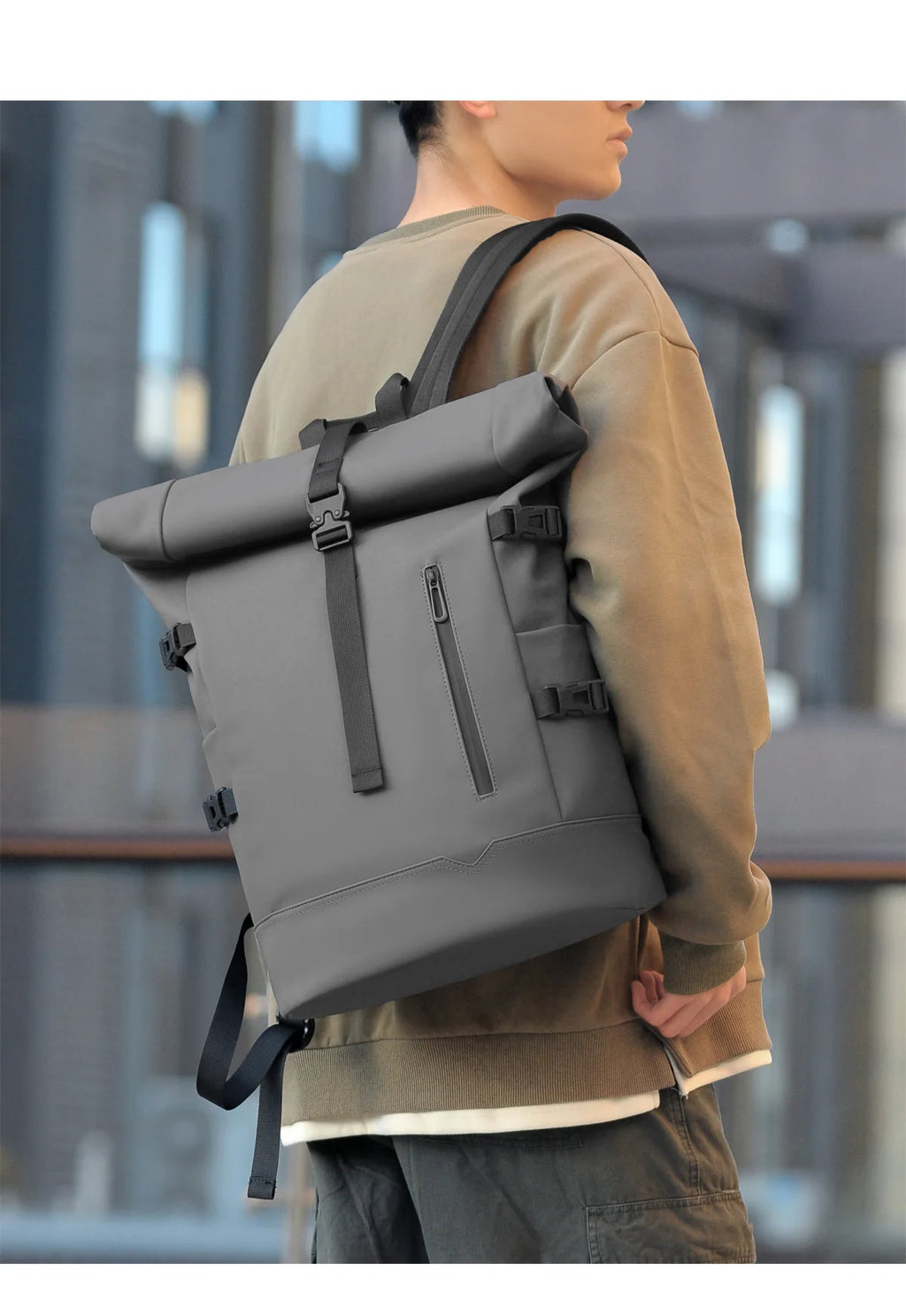 Sac à Dos Tendance Unisexe – Compartiment Laptop, Grande Capacité, Style Casual Premium - kadopascher