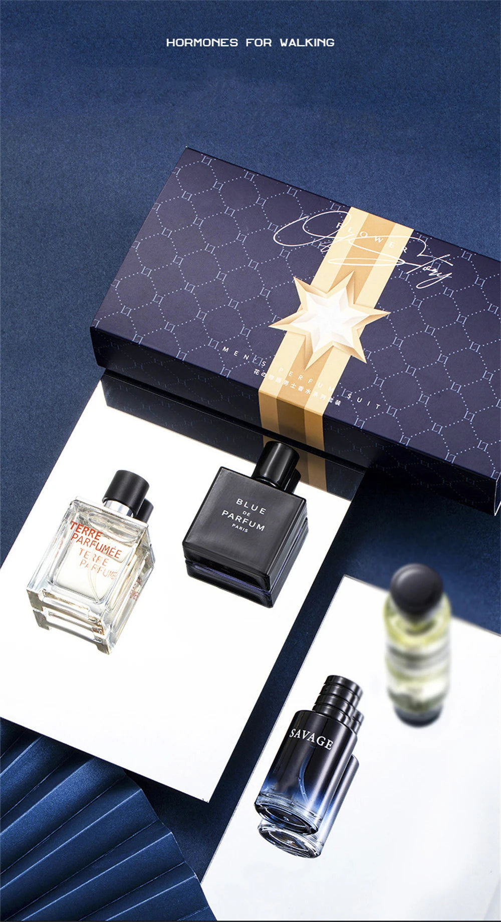 Coffret Parfum Homme Luxe - 4 Fragrances 100ml Cadeau Premium