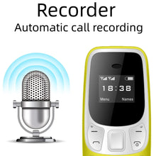 Mini téléphone portable avec entrée SIM / SERVO BM10 Mini Mobile Phone 2 SIM Card Bluetooth Earphone Voice Changer Dialer Low Radiation Sound Recording Small Cellphone - kadopascher