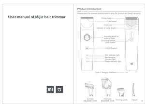 Tondeuse professionnelle réglage extreme de précision / XIAOMI MIJIA Hair Trimmer Machine Hair Clipper IPX7 Waterproof Professional - kadopascher