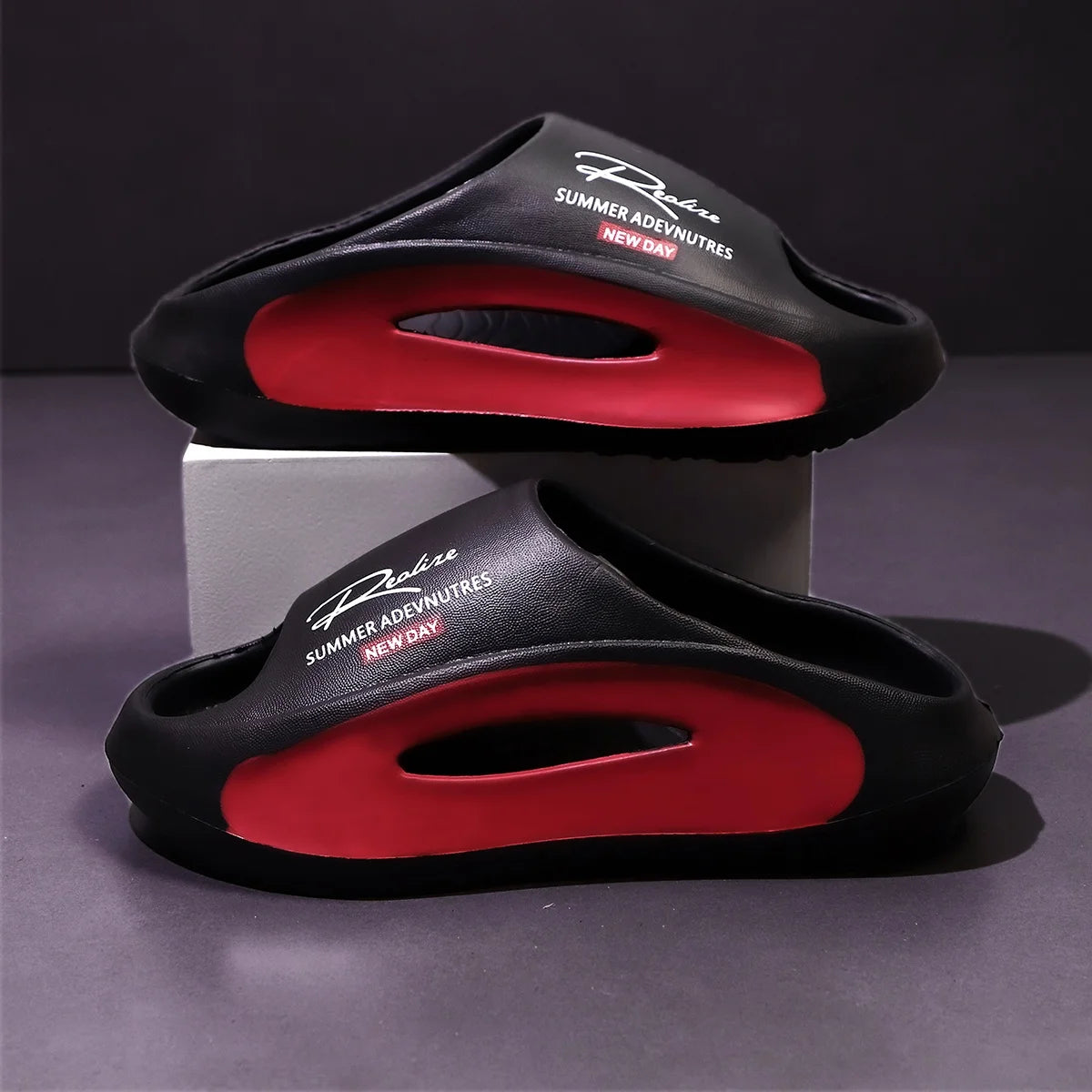 Sandales Homme EVA Légères - Claquettes Design Cartoon Intérieur/Extérieur