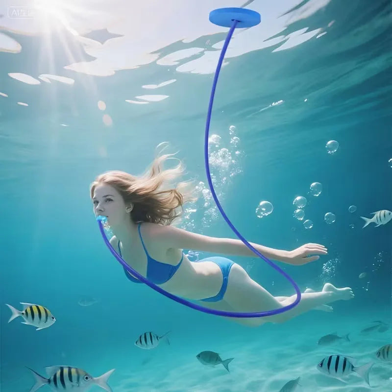 Tuba de Plongée Pliable en Silicone – Tube Respiratoire Anti-Étouffement pour Natation & Snorkeling