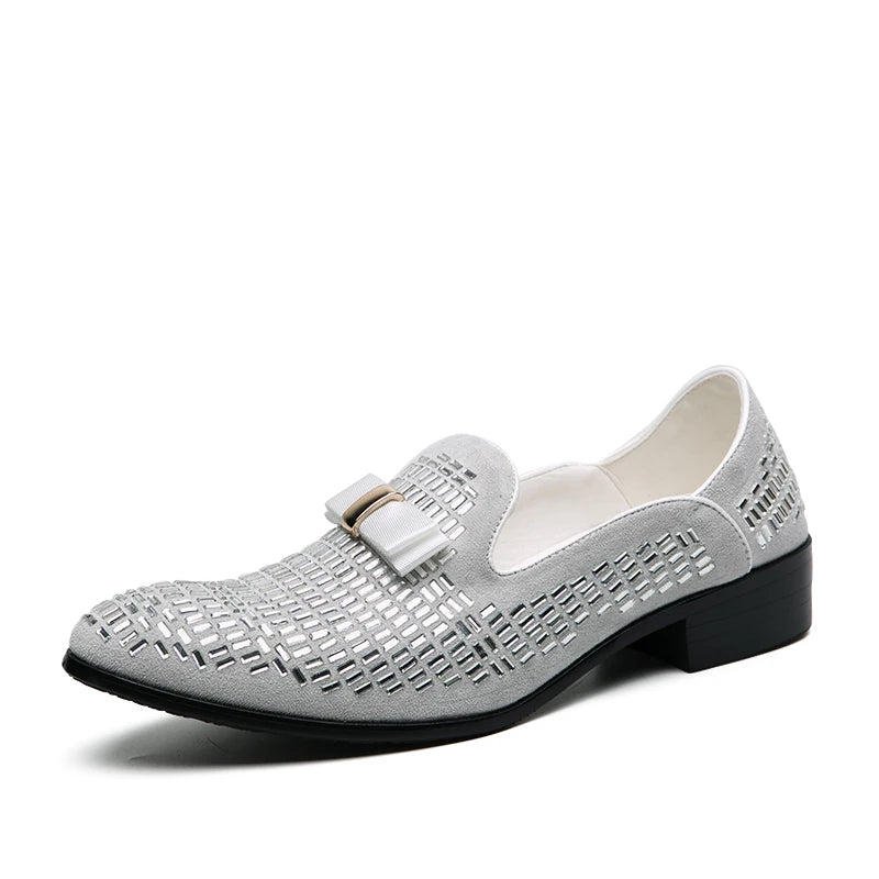 Mocassins Strass Homme – Chaussures Habillées Slip-On | Mariage & Soirée - kadopascher