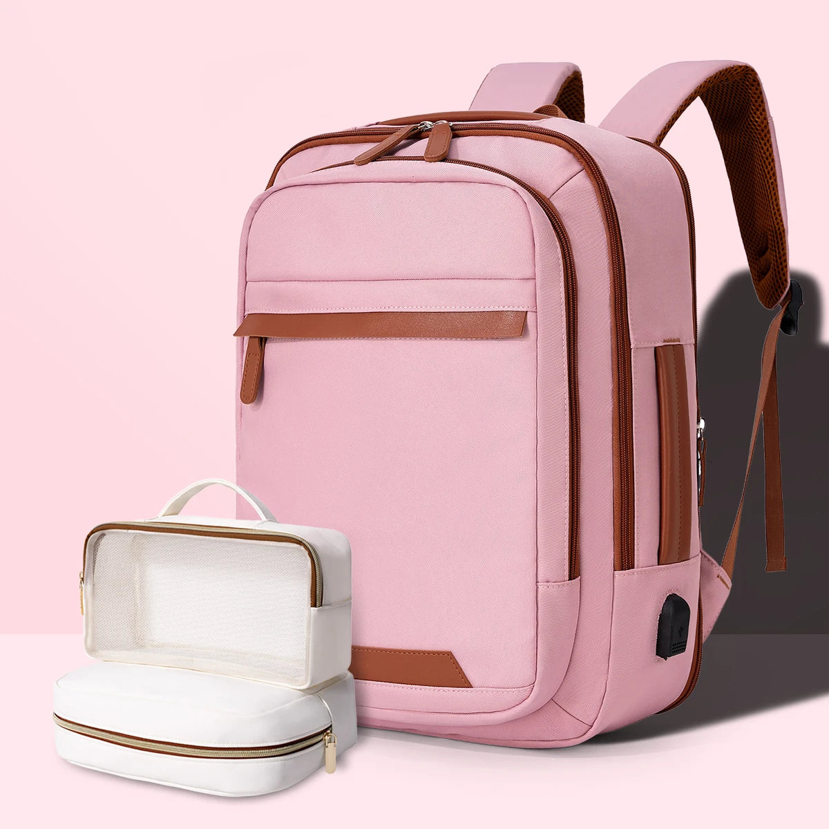 Sac à Dos USB Rechargeable Waterproof – Nylon Premium, Grande Capacité, Unisexe - kadopascher