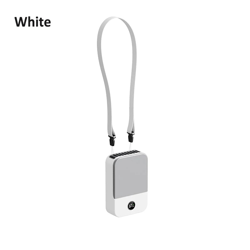 Ventilateur Portable Ceinture & Tour de Cou – 3 Vitesses, Batterie 2000mAh, USB-C - kadopascher