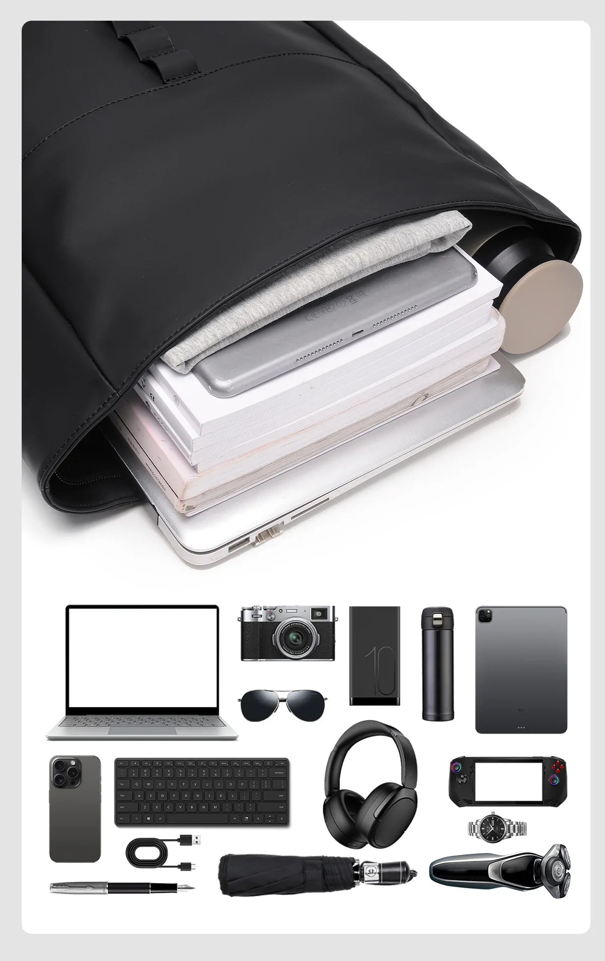 Sac à Dos Tendance Unisexe – Compartiment Laptop, Grande Capacité, Style Casual Premium - kadopascher