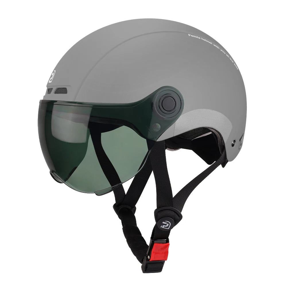 Casque Vélo PEMILA V-08T avec Lunettes HD Intégrées – Protection 4 Saisons | MTB Route E-Bike - kadopascher