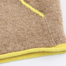 Cardigan stylé hiver pour femme / Cozy Women Elegant Blocking Knitted Cropped Cardigan Lapel Full Sleeves Zipper Pockets Loose Sweaters Lady Winter Daily Wears