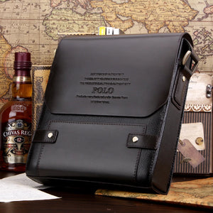 Sacoche de luxe en cuir pour homme / YoReAi Men's Business PU Wear-resistant Messenger Bag Casual Hard Leather Briefcase Large Capacity Fashion Storage Bags Wallet
