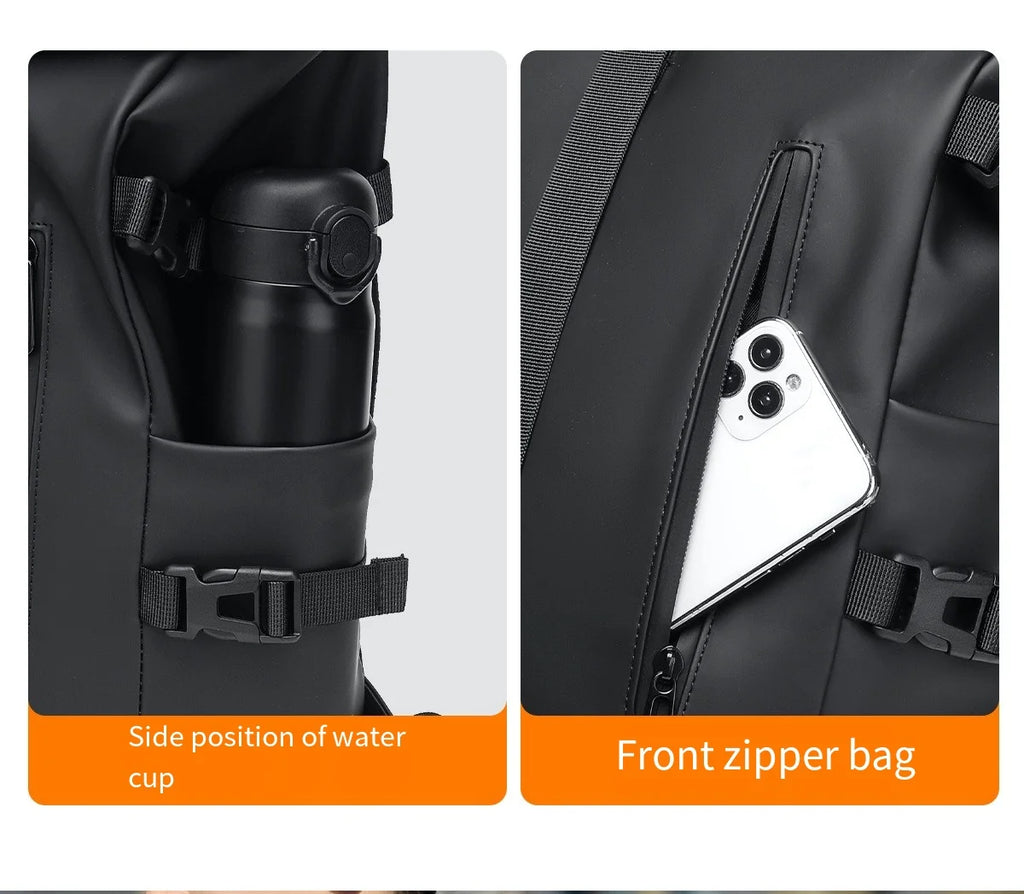 Sac à Dos Tendance Unisexe – Compartiment Laptop, Grande Capacité, Style Casual Premium - kadopascher