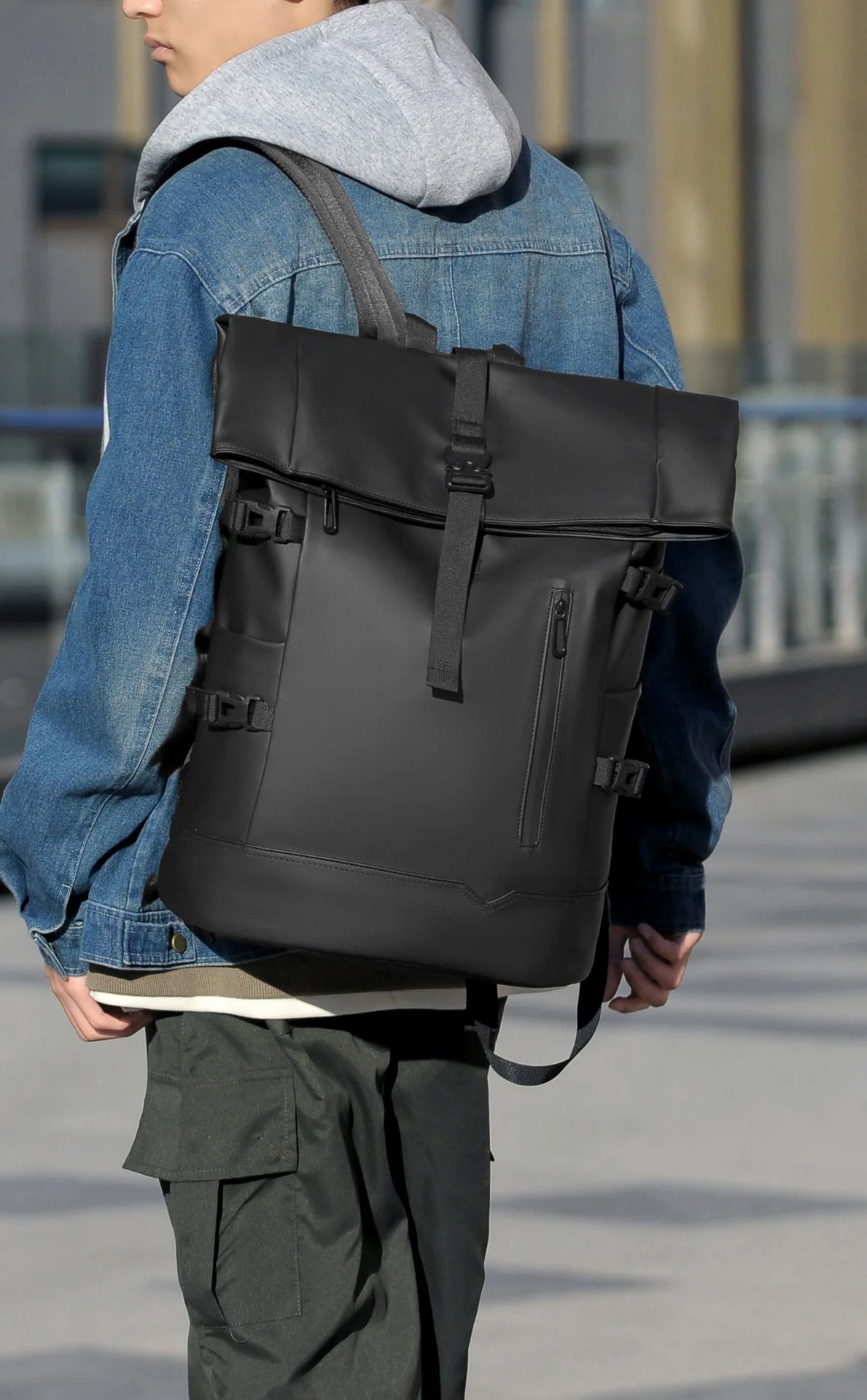 Sac à Dos Tendance Unisexe – Compartiment Laptop, Grande Capacité, Style Casual Premium - kadopascher
