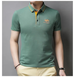 Polo brodé luxe été 2024 / New Summer Korean  Embroidered Polo Shirt Men's Luxury - kadopascher