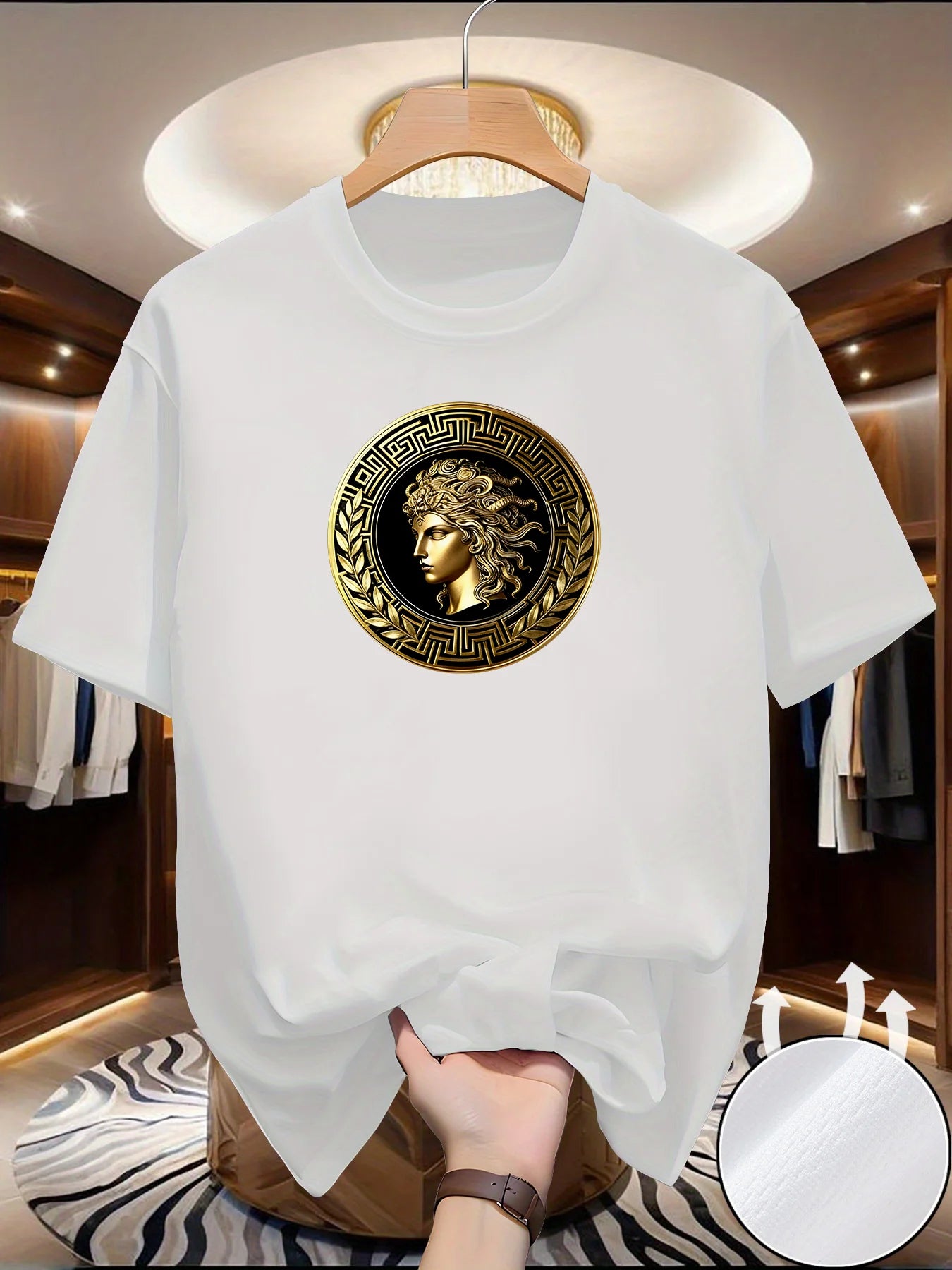 T-shirt Imprimé Visage Homme – Séchage Rapide Polyester | Style Urbain Streetwear - kadopascher