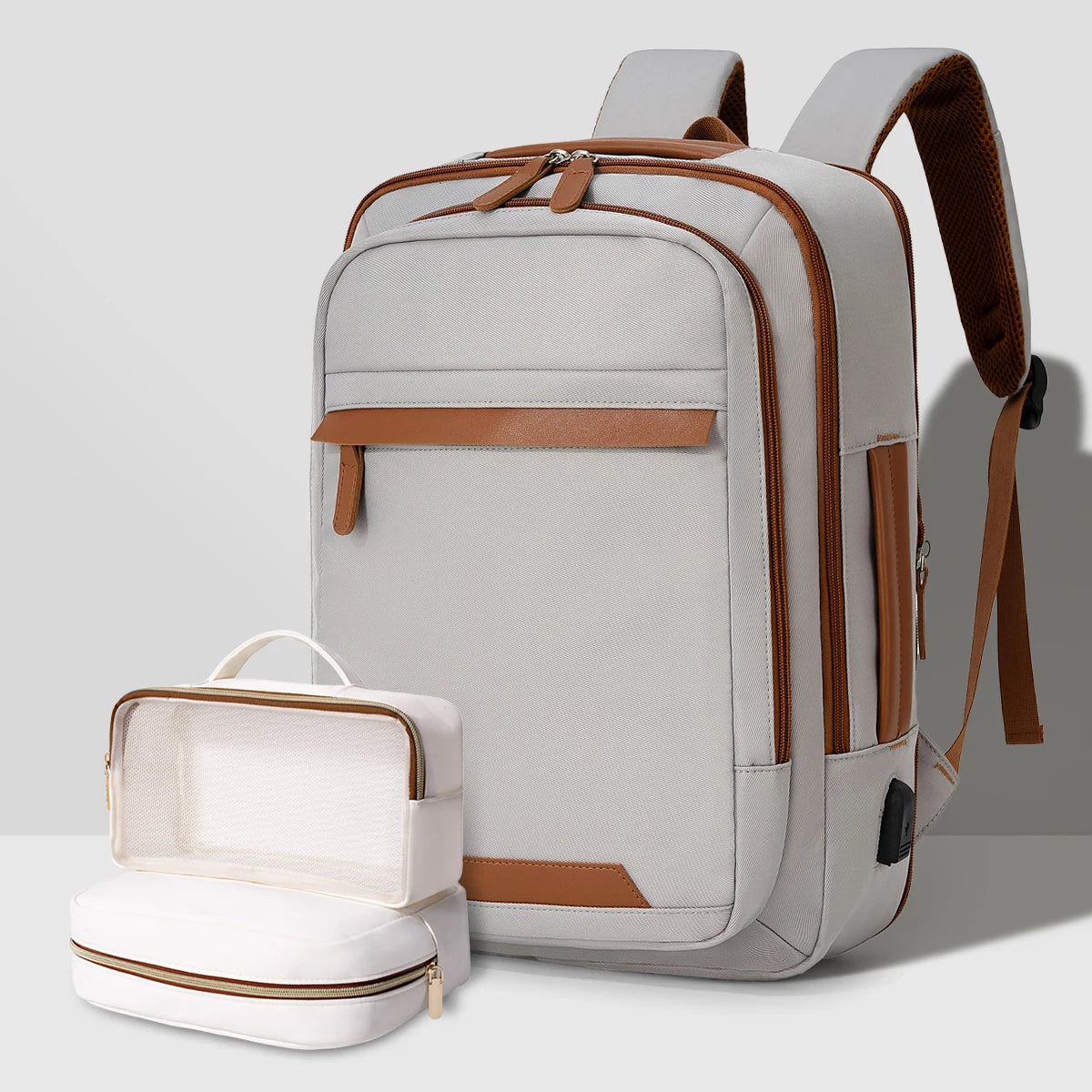 Sac à Dos USB Rechargeable Waterproof – Nylon Premium, Grande Capacité, Unisexe - kadopascher